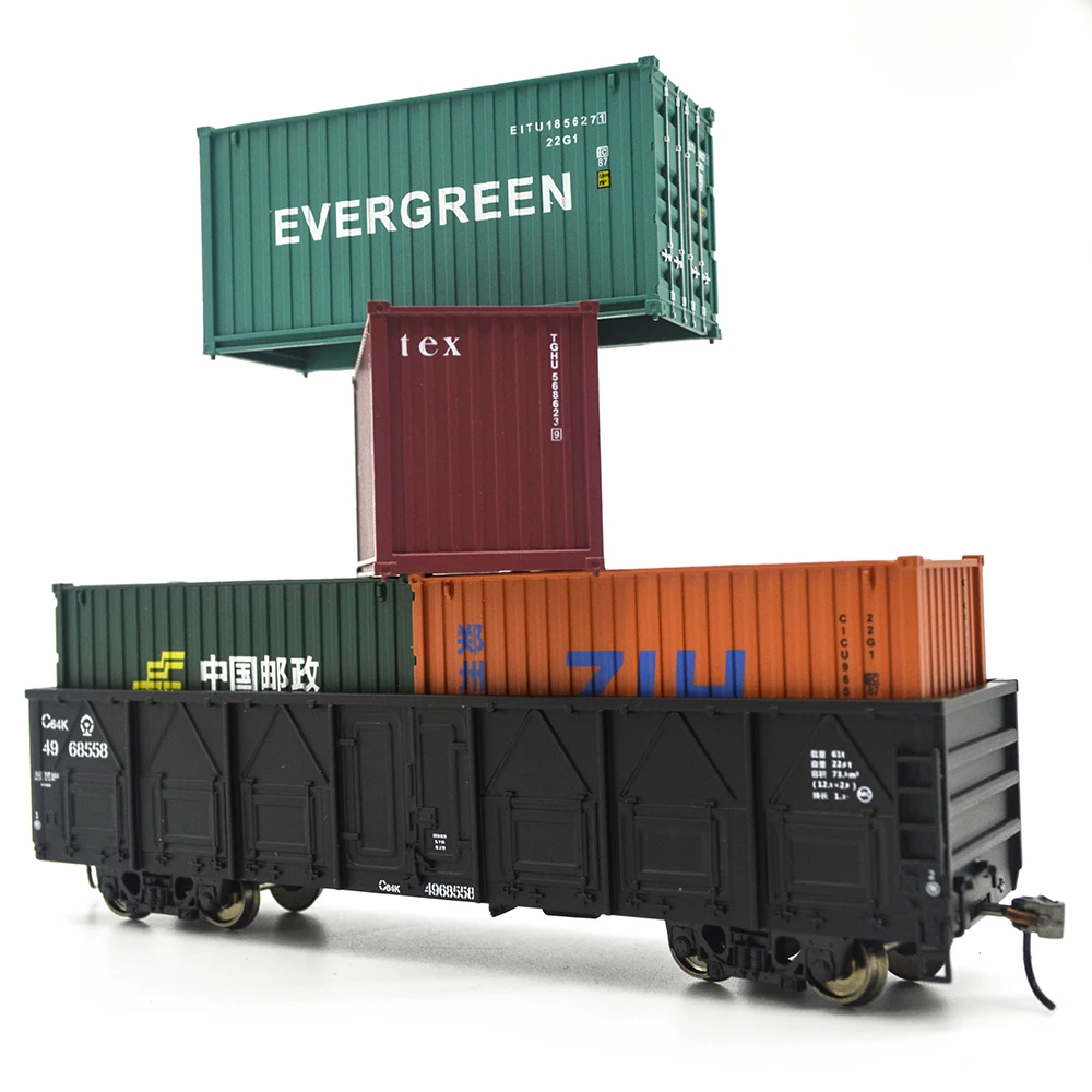 

Modello 1:87 HO Container Carriage China Train Model scale C64K Gondola 20ft