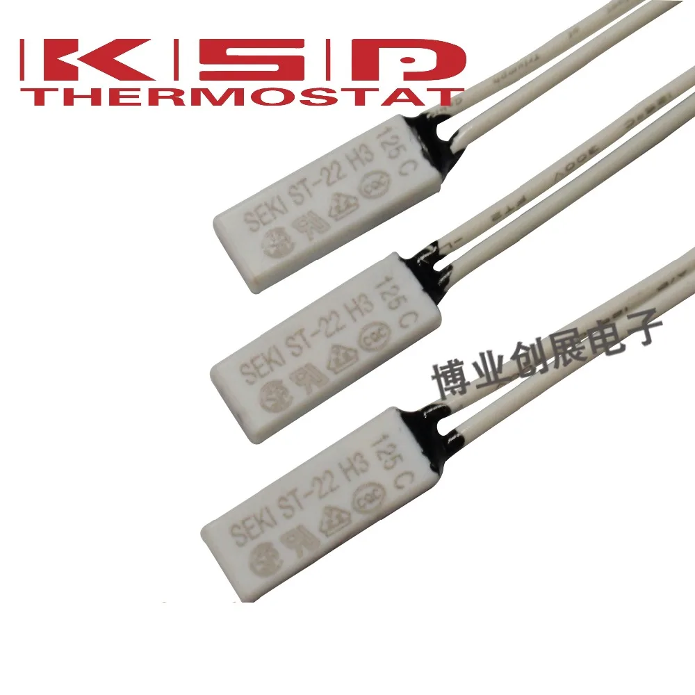50pcs/ST-22 50-150 Degrees 5A250V Normally closed N.C Thermal protector Temperature control switch Thermostat 60/65/70/75/80/85 |
