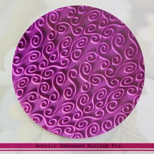 Отлично подходит для глиняных и художественных проектов скидка украшение для помадной глазури вихревая акриловая тисненая Скалка