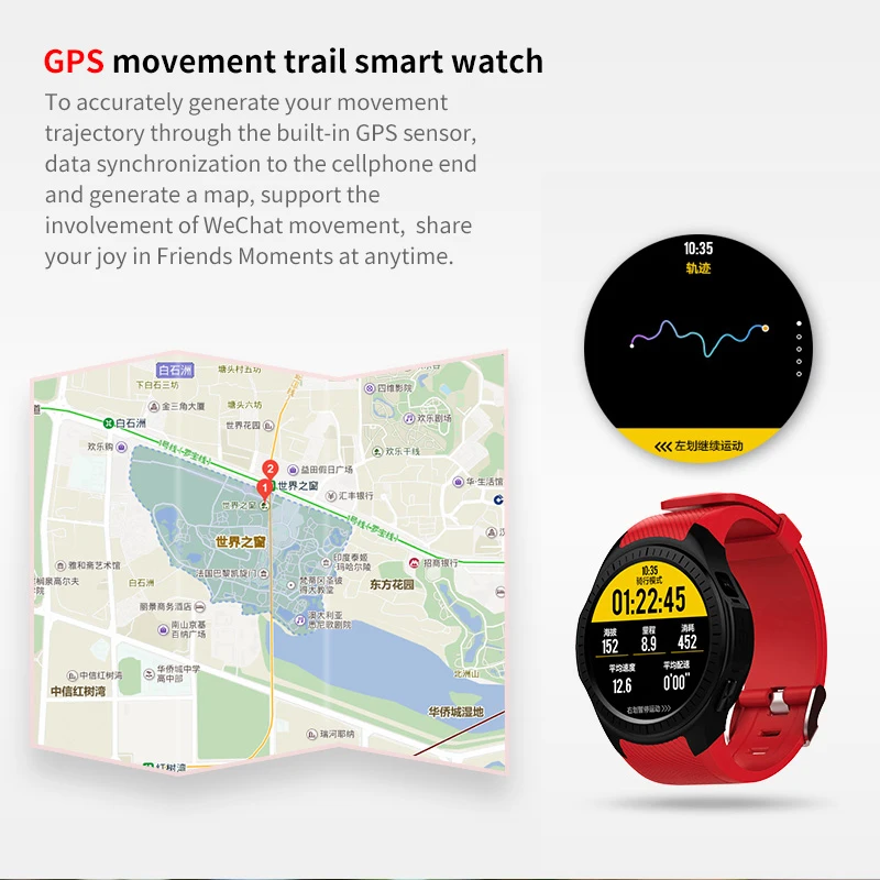 Microwear L1 sports smart watch for Android ios MTK2503 heart rate 2G Wifi Bluetooth call 0.2M Camera TF card