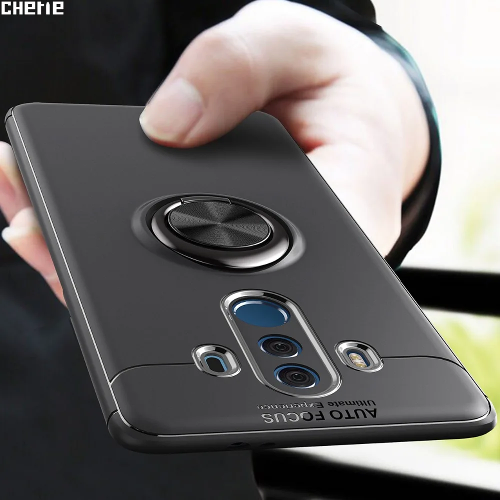 

Matte Cover For Huawei Mate 10 Lite Maimang 6 Nova 2i Honor 9i Case Finger Ring Holder TPU Soft Case For Huawei Mate 10 Pro 10