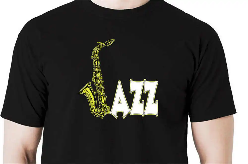 Rock Heavy Metal Style Jazz T shirt sax saxophone music new orleans