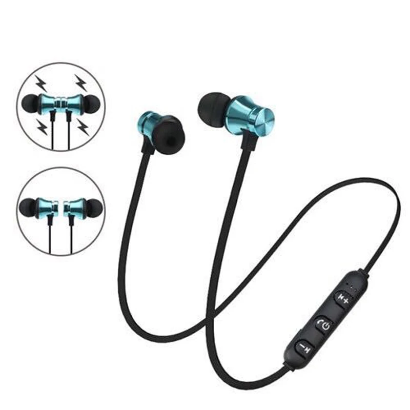 

Magnetic Attraction Bluetooth Earphone In-ear Waterproof Sport Headphone 4.2 with Charging Cable Young Earphones Build-in Mic