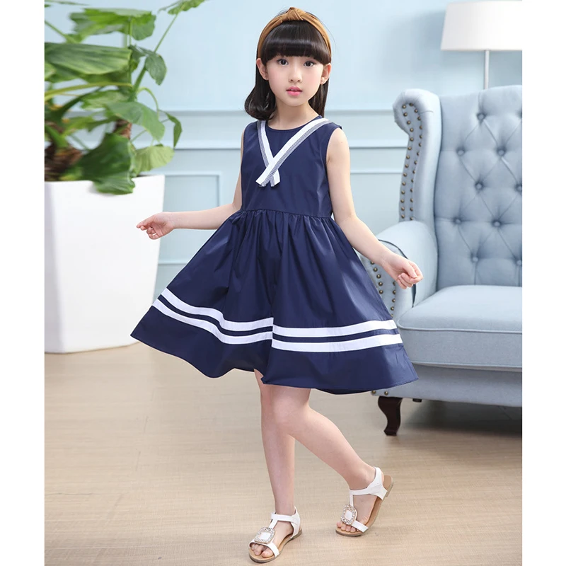 Cute 2019 Fashion Girls Dress With Sleeveless Baby Girl Summer Clothes ...