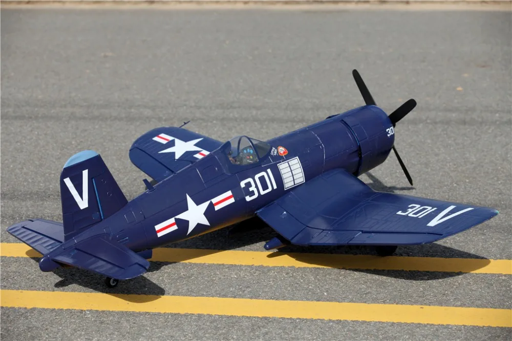 FMS 1700 мм 1 7 м (66 9 дюйма) F4U Corsair 6S 6CH с закрывающимися клапанами убирает PNP