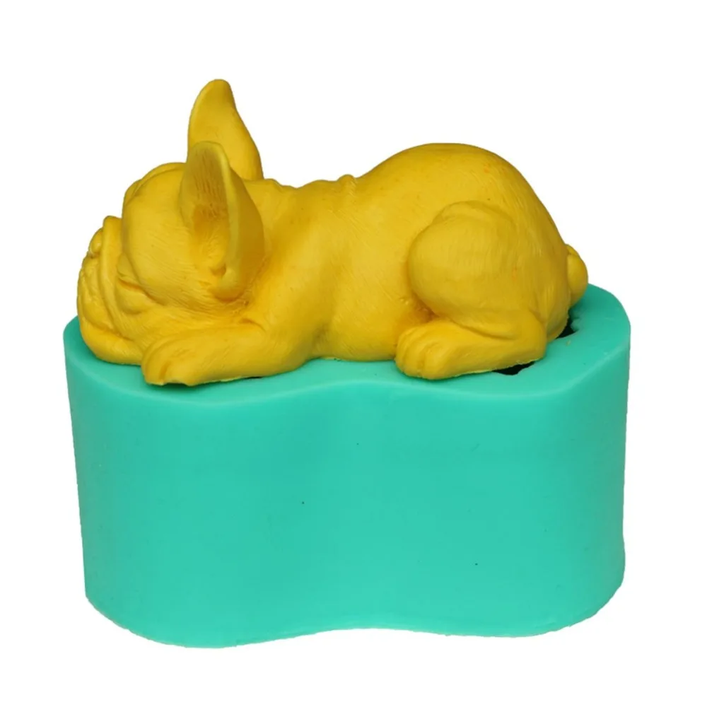 

Bulldog 3D Shape Fondant Cake Mold Silicone Mould Baking DIY Decorative Tool Kitchen Cake Making Bakeware