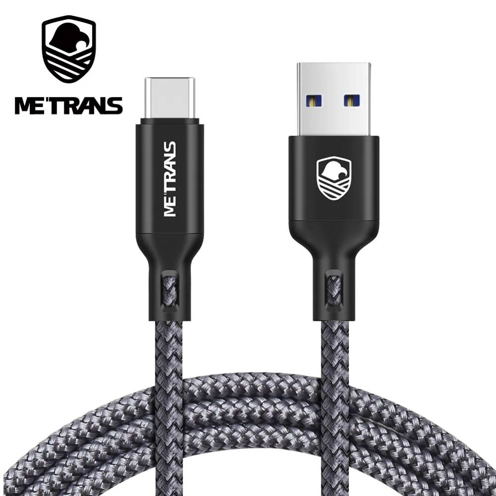 

Metrans 2pcs USB Type C Cable USB 3.0 Charge Data Cord Fast Charging Mobile Phone Cable For Samsung S9 S8 Note 8 Xiaomi Huawei