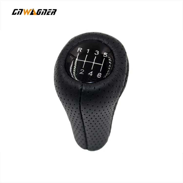 Buy Car Styling Stick knobs Genuine Perforated Leather