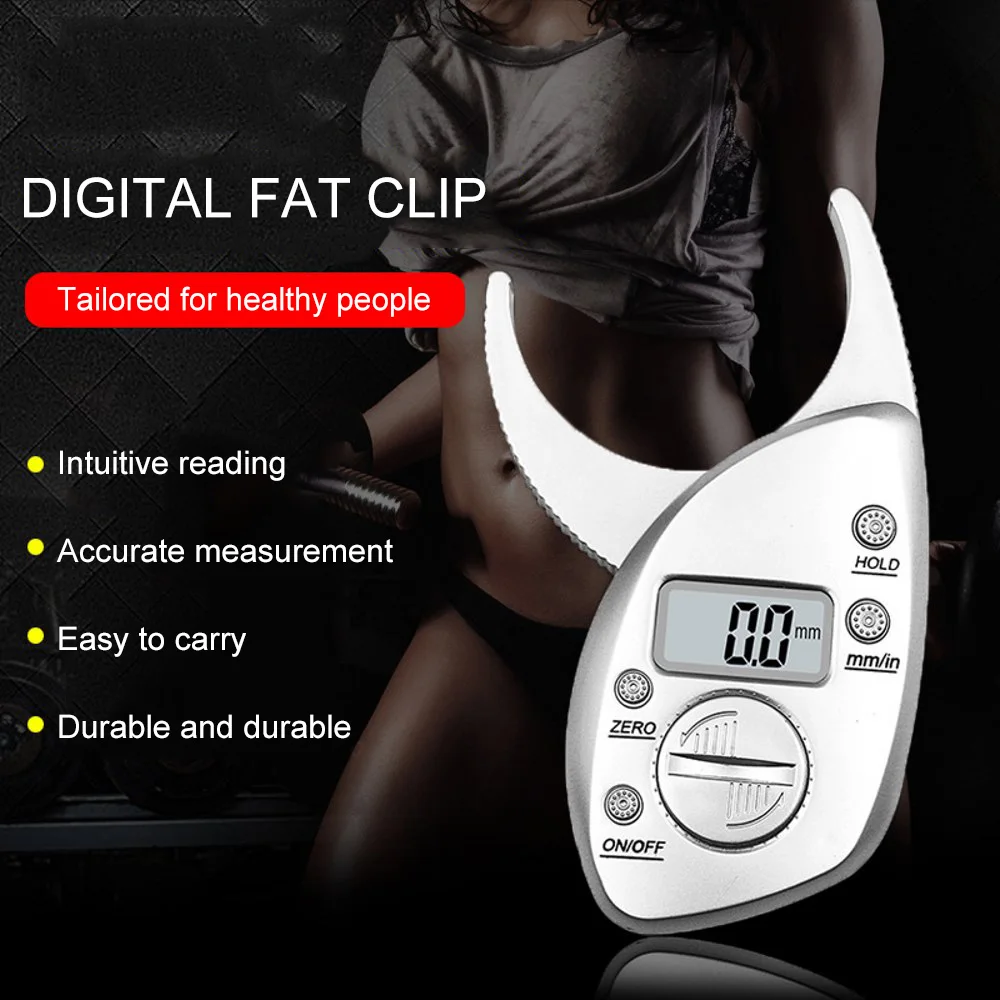 

Body Fat Caliper Analyzer Monitors Electronic Digital Body Fat Caliper Plicometer Body Fat Monitor 0-50mm Skin Muscle Tester