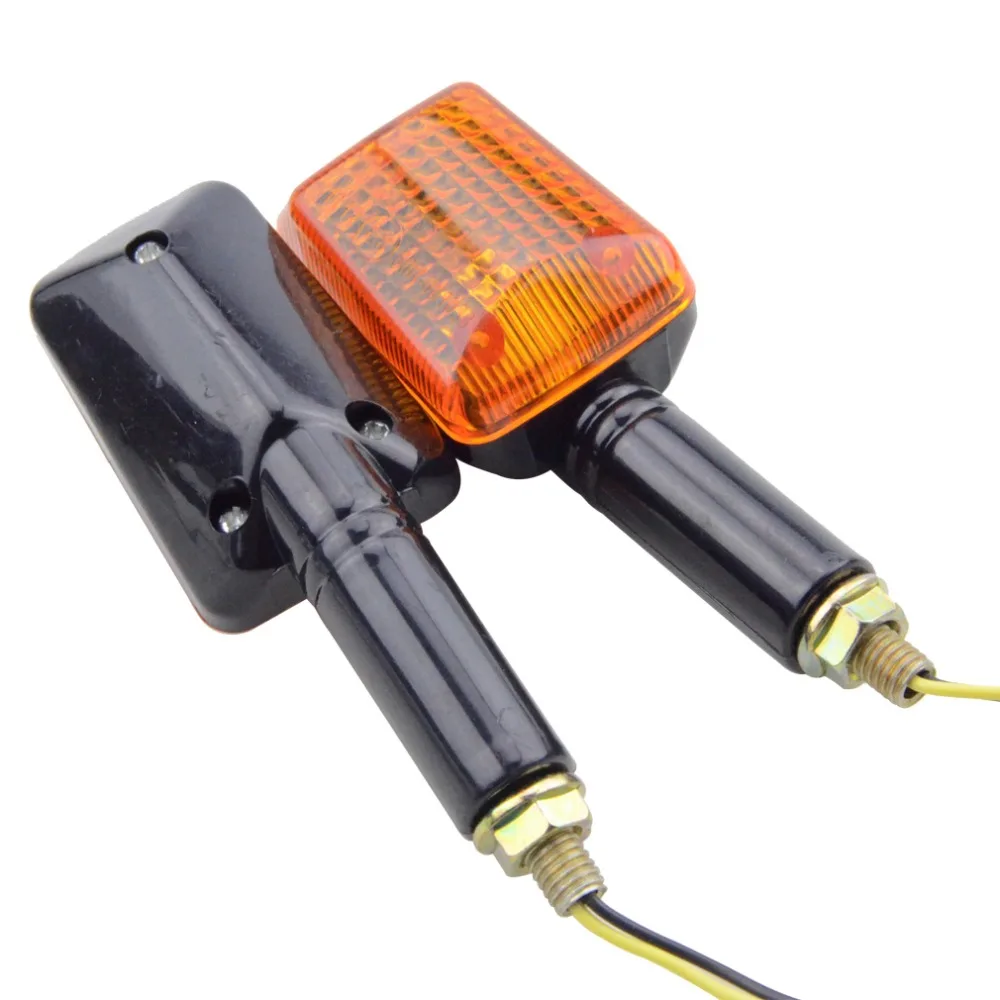 

GOOFIT Universal Motorcycle Chrome Yellow Cover LED Turn Indicator Signal light for ATV Scooter Bike J065-808