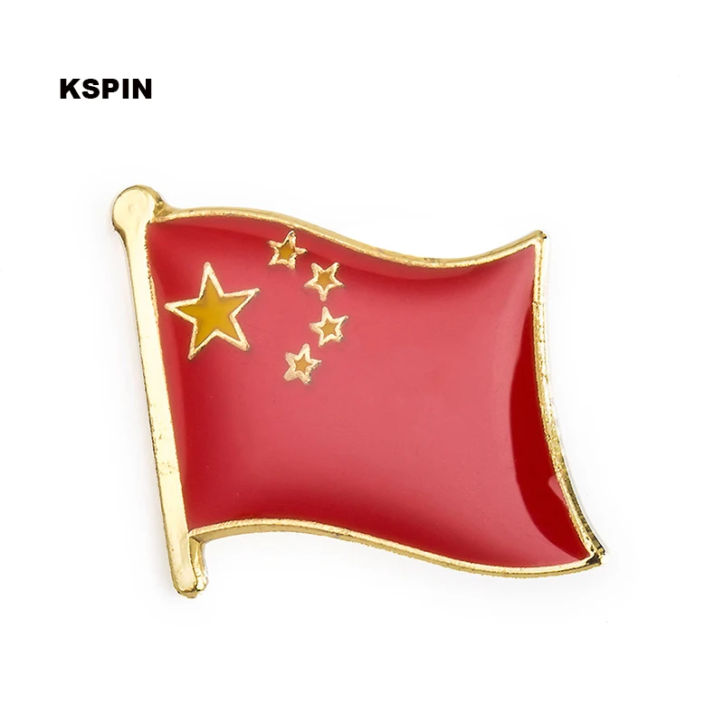 

China flag pin lapel pin badge 10pcs a lot Brooch Icons KS-0218