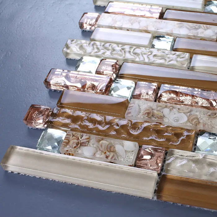 Interlocking-Glass-Mosaic-tile-brown-rose-gold-13-Beveled-kitchen-backsplash-bathroom-stair-porch-wall-deco (2)