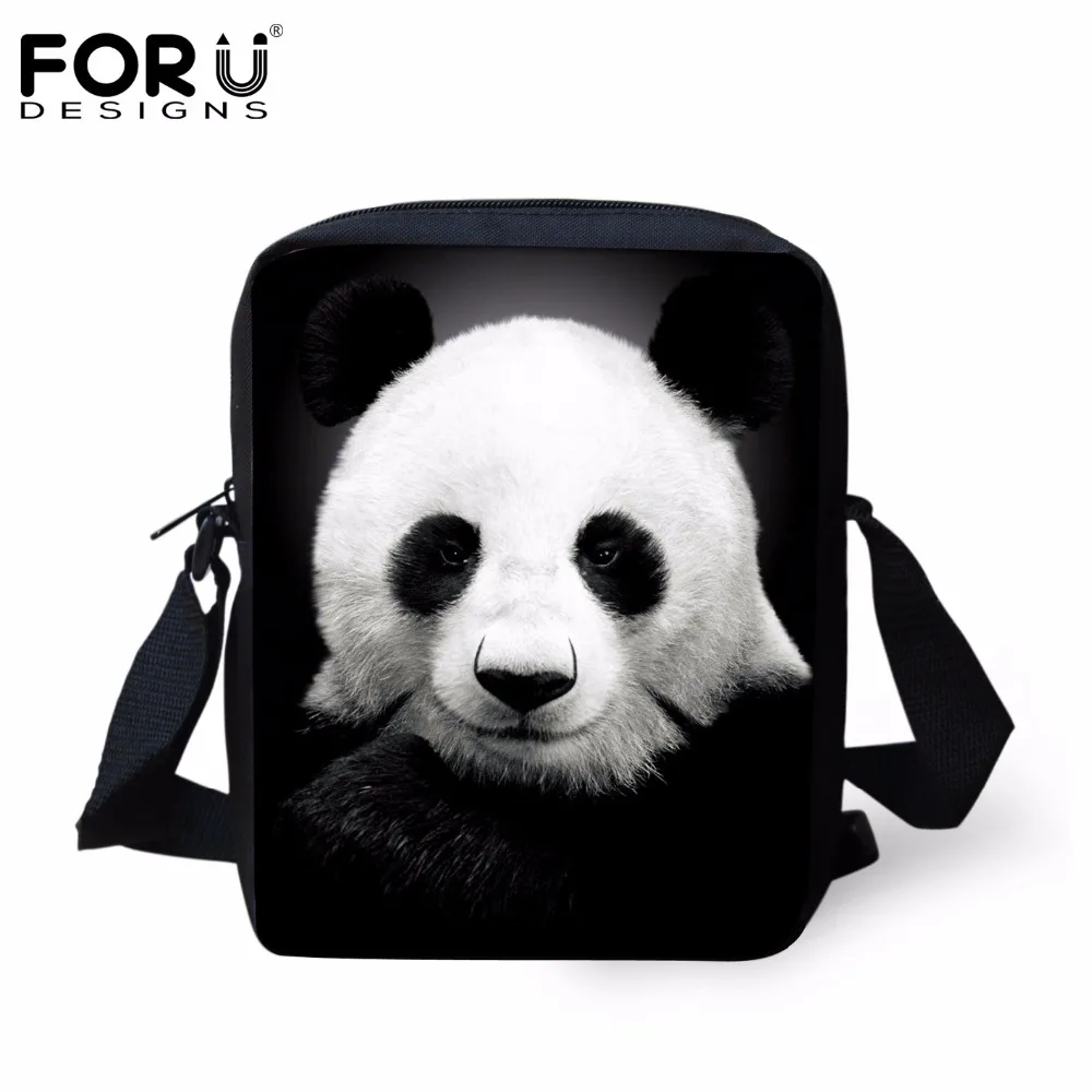 FORUDESIGNS Anak Sekolah Lucu Hewan Panda Dicetak Tas Tk Mochila Tas