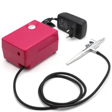 Двойного действия Аэрограф, пистолет-распылитель набор воздушных компрессоров Art Татуировка-картина Маникюр Ремесло торт Спрей модель Air Brush маникюрный набор