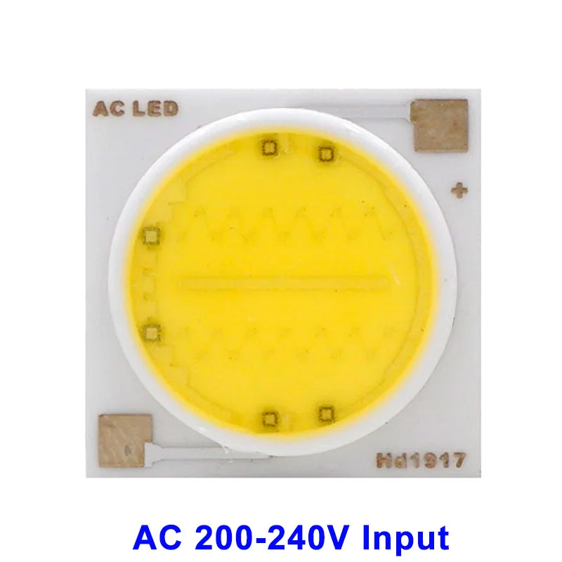 5 шт. светодиодный чип COB 18 Вт, 15 Вт, 12 Вт, 9 Вт, 7 Вт, 5 Вт, 3 Вт, 220 В, вход Smart IC Driver, подходит для DIY, прожектор, прожектор, холодный белый, теплый белый