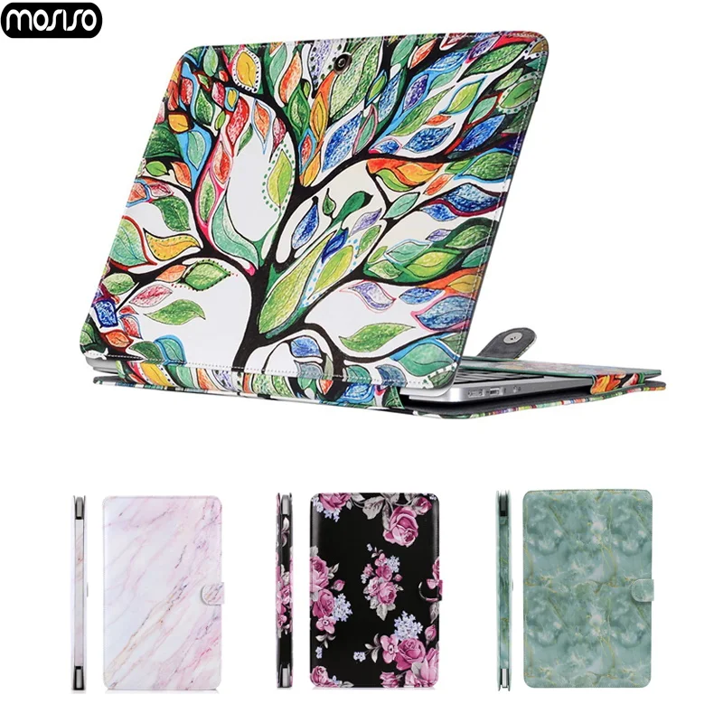 

MOSISO PU Leather Case for MacBook Air 13 A1932 2018 11 12 Pro 13 15 Retina 15 Cover Laptop Case For Macbook Pro 13 touch bar