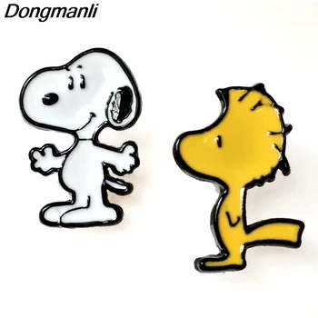 

P1982 Enamel Cartoon Dog For Women Jewelry Fashion Cute Stud Earring Kids Gift