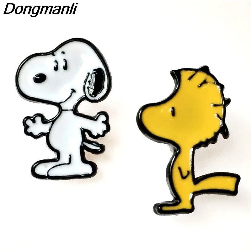

P1982 Enamel Cartoon Dog For Women Jewelry Fashion Cute Stud Earring Kids Gift