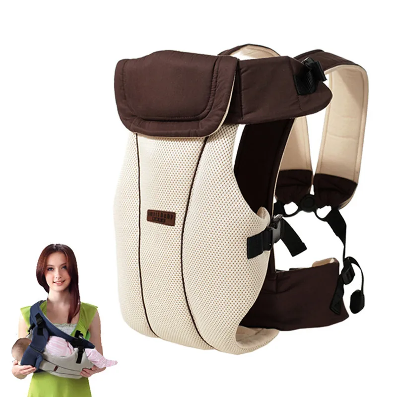 От 2 до 30 месяцев детский слинг дышащий эргономичный слинг Передняя переноска детский кенгуру Детский рюкзак сумка Warp Hip Seat - Цвет: Coffee