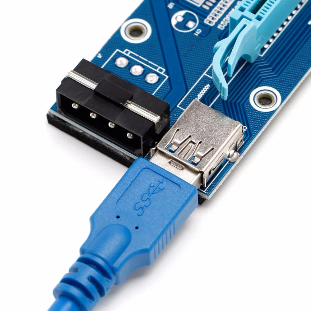 1 комплект USB 3,0 PCI-E Express 1x to 16x удлинитель Riser Board Card Adapter w/SATA кабель подходит для любых видеокарт