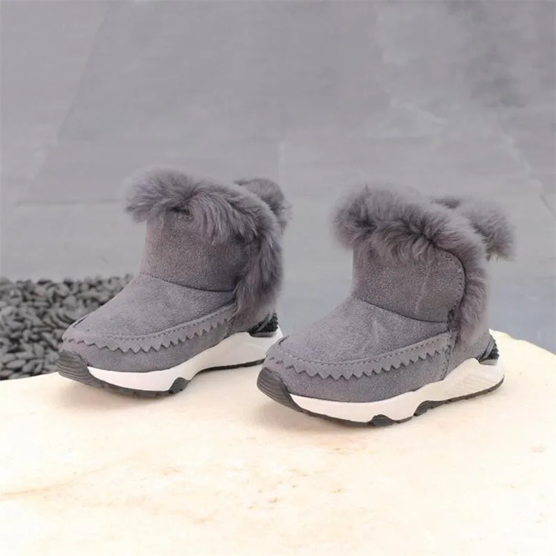 

2018 Australia Baby Girls Boots Winter Sheep Skin Leather And Fur Baby Botas Waterproof Infant Leather Boots Boys Bootie Shoes