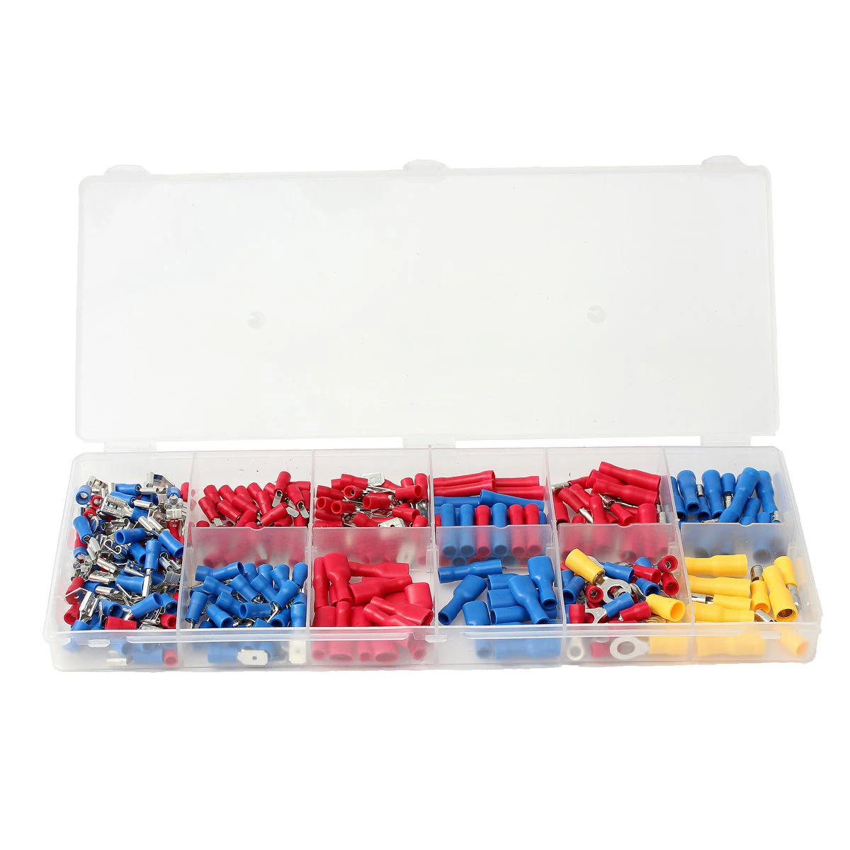 

271pcs Assorted Insulated Electrical Wire Terminals Crimp Connectors Spade Set