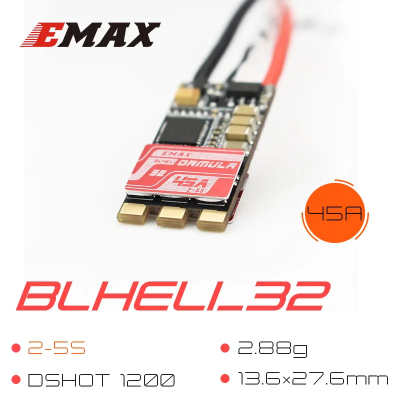 Emax Formula 45A blheli _ 32 бит 2 5S Dshot 1200 бесщеточный ESC для радиоуправляемого гоночного