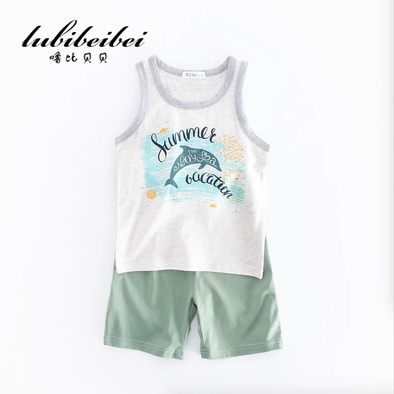 Summer Kids Clothes Sets Short Sleeve Boy T shirt Shorts Suit Clothing Set Newborn Sport Suits