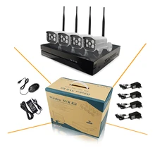 4ch 720 P 1.0mp Беспроводной Wi-Fi Ip-камера Видеонаблюдения Комплект с 8-канальный NVR Onvif P2P Сети Системы ВИДЕОНАБЛЮДЕНИЯ Безопасности Открытый Motion