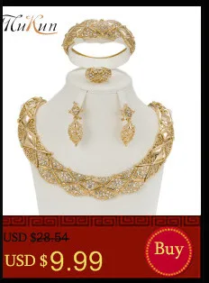 MUKUN, ювелирный набор, африканские бусы, Дубай, набор украшений для женщин, элегантный, имитирующий кристалл, ювелирный набор, золотой цвет, колье, набор