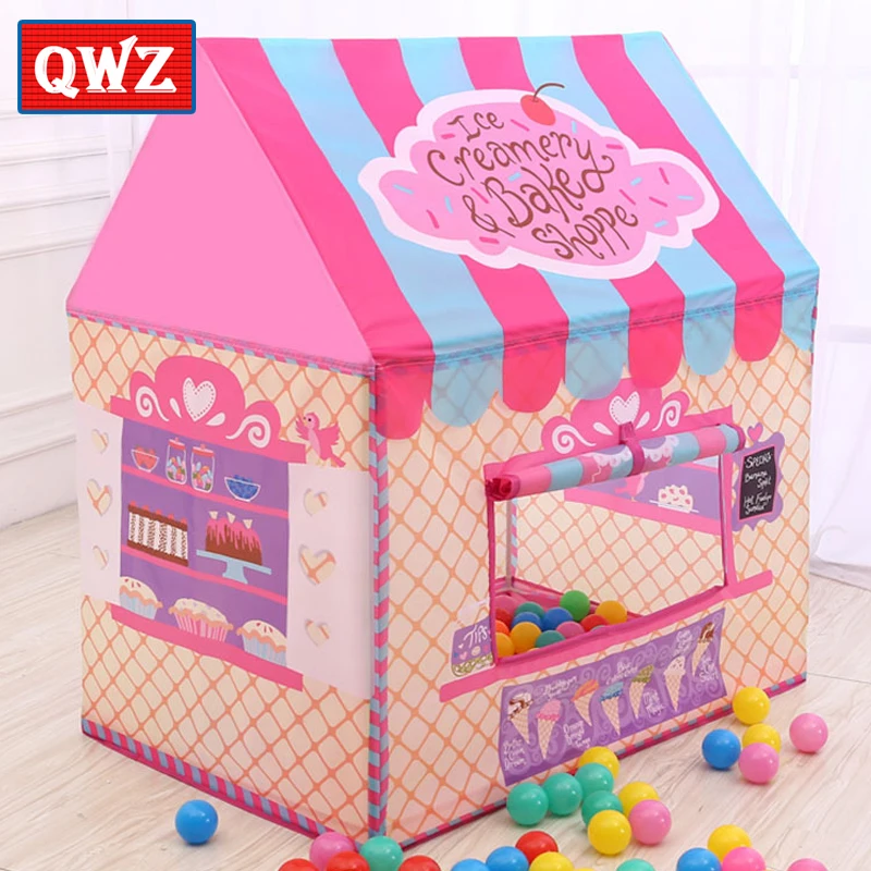 Детские игрушечные палатки QWZ Детская игровая палатка для мальчиков и девочек