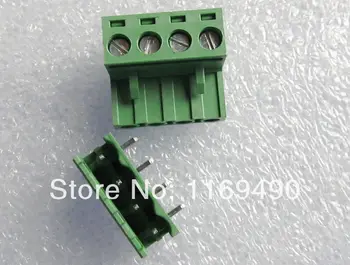 

10sets Push-pull Wire Connectors Pitch 5.08mm 4P Screw bend pin Terminal blocks 90 Degree Female + male, Free shipping