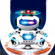 360 Rotating Smart Space Dance Robot Electronic Walking Toys With Music Light For Kids Astronaut Toy