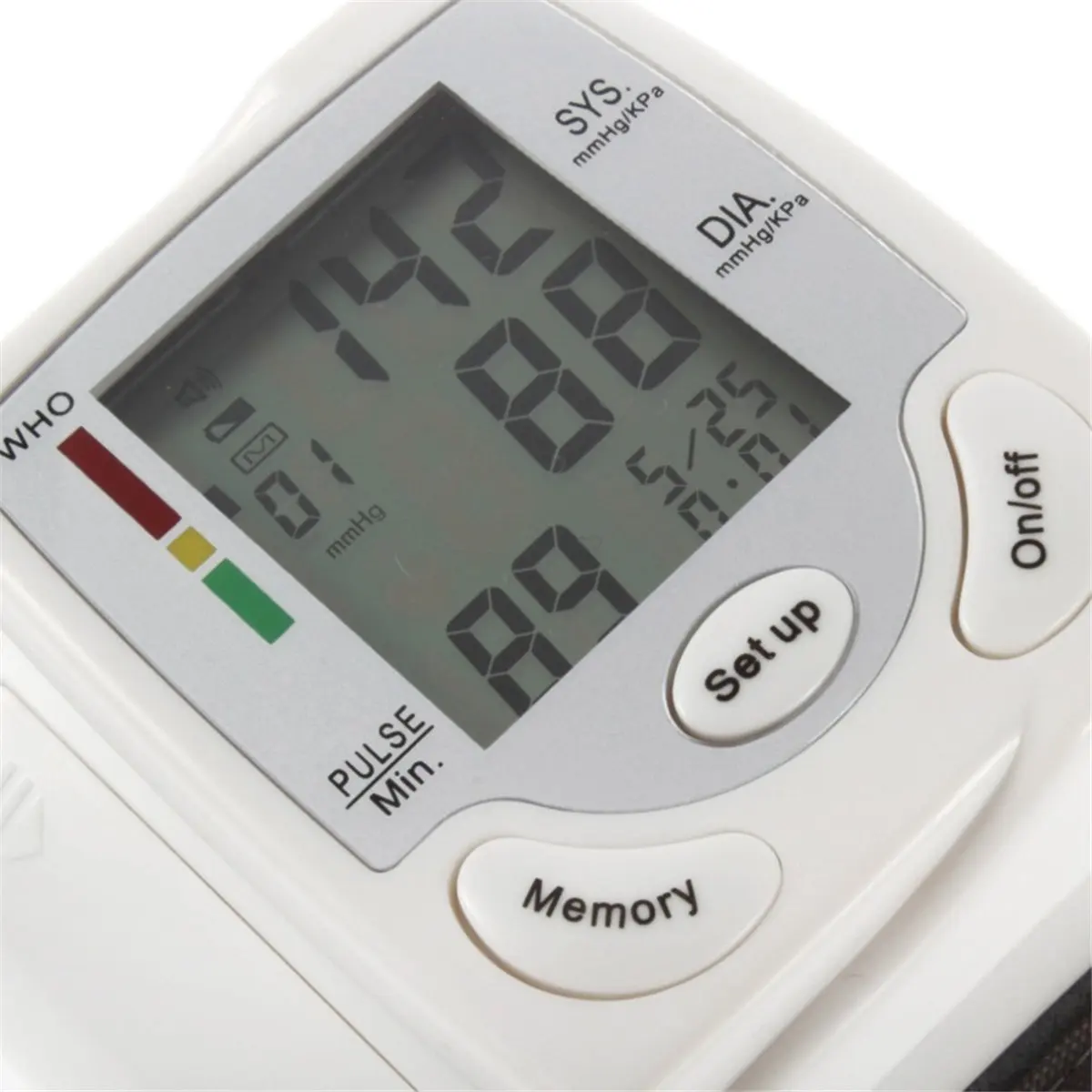 Топ 1 шт. Монитор артериального давления на запястье Монитор здоровья измерение кровяного давления Сфигмоманометр обнаруживает частоту сердечных сокращений в крови с ЖК-дисплеем