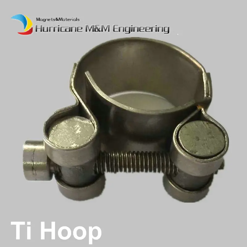 

Ti Hoop Hose Clamp Heavy Duty Clamp Diameter 20-30mm Titanium Hoop original Ti color not polished Hexagon Oil field Ti fastener