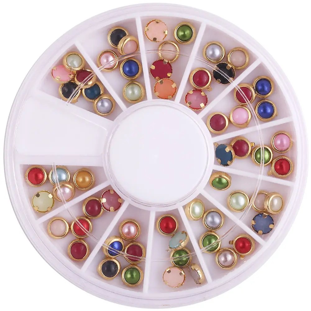 Wheel Crystal Mixed Color Stone Nail Rhinestone 3D Nail Art Decoration Accessories Irregular Beads DIY Design Manicure Diamond - Цвет: 18