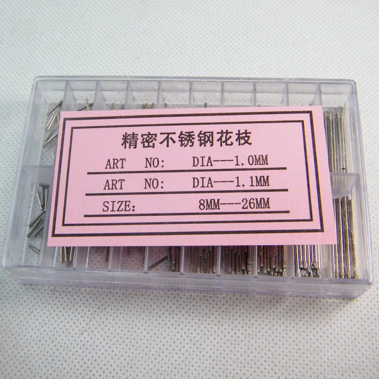 

Free Shipping 1 Set 8-26mm New Stainless Steel Watch Bands Spring Bars Strap Link Pins