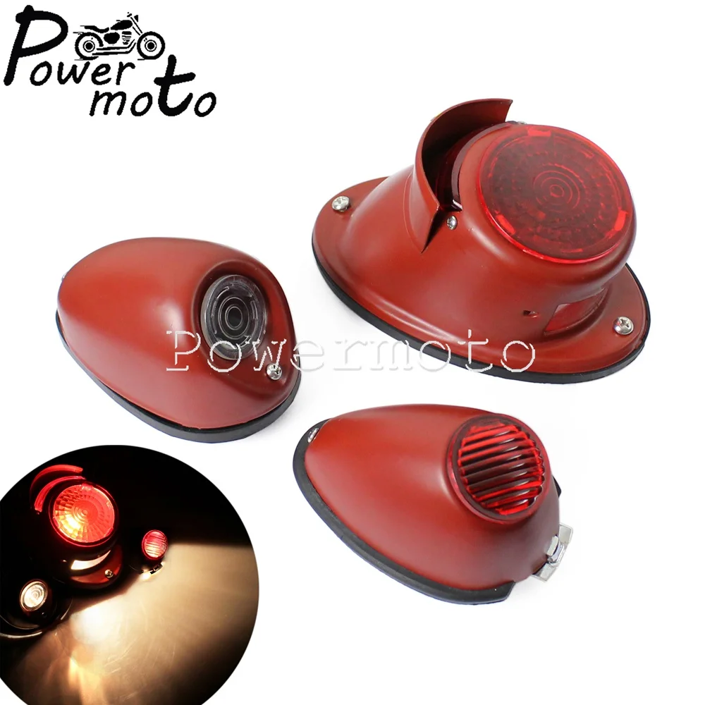 3 Pz 12V Moto Retro Fanale Posteriore Laterale Freno Stop Lampada Per Bmw M1 M71 M72 R12 R51 R61 R71 Zendnapp Db Ds Dbk Ks750 Ural Sidecar