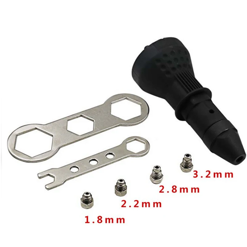 New Electric Rivet Nut Gun Riveting Tool Cordless Riveting Drill Adaptor Insert Nut Tool Riveting Drill Adapter