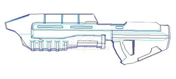 

3D Paper Model MA5C assault rifle Gun 1:1 Firearms Handmade Puzzle Toy