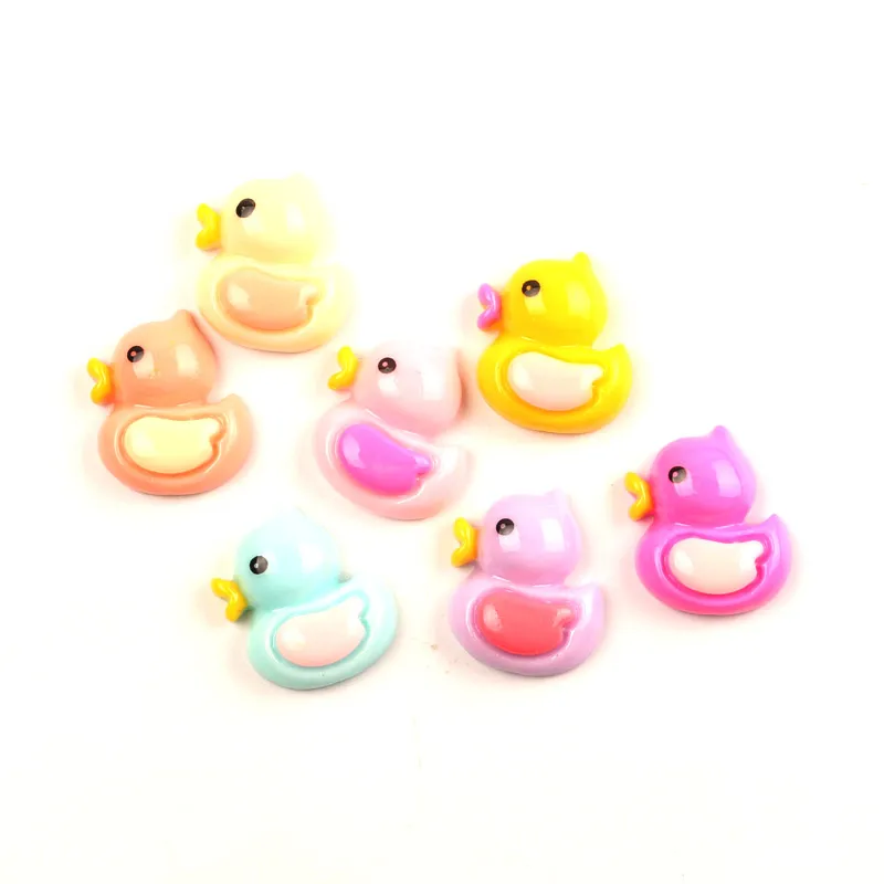 

LF 30Pcs Mixed Resin Duck Decoration Crafts Flatback Cabochon Kawaii DIY Embellishments For Scrapbooking Accessories