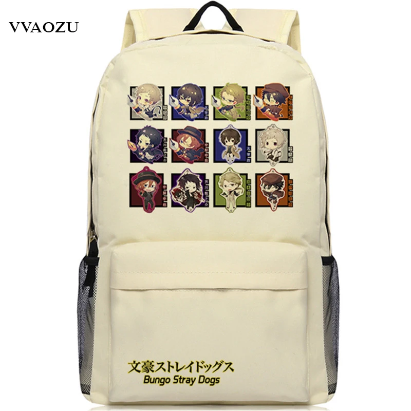 Estudante da Faculdade Bolsas de Livro para Adolescentes Anime Bungou Cães Vadios Mochila Escola Viagem Casual