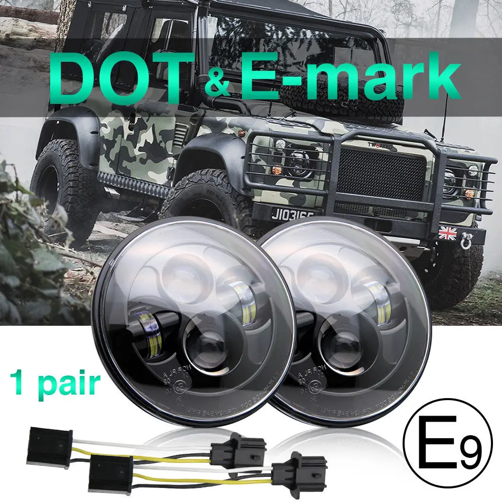 CO светильник 7 ''головной 50W 30W 12V 24V Высокий Низкий авто светодиодный вождения H4