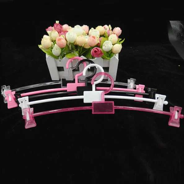 

[Free shipping] Colorful Plastic Hanger with Clips for Bra, Lingerie Hanger, Underwear Hanger (20 Pieces/Lot)