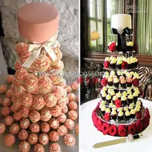 7 ярусов акриловая круглая подставка для кексов день рождения дисплей свадебный торт стенд Шампанское башня вина
