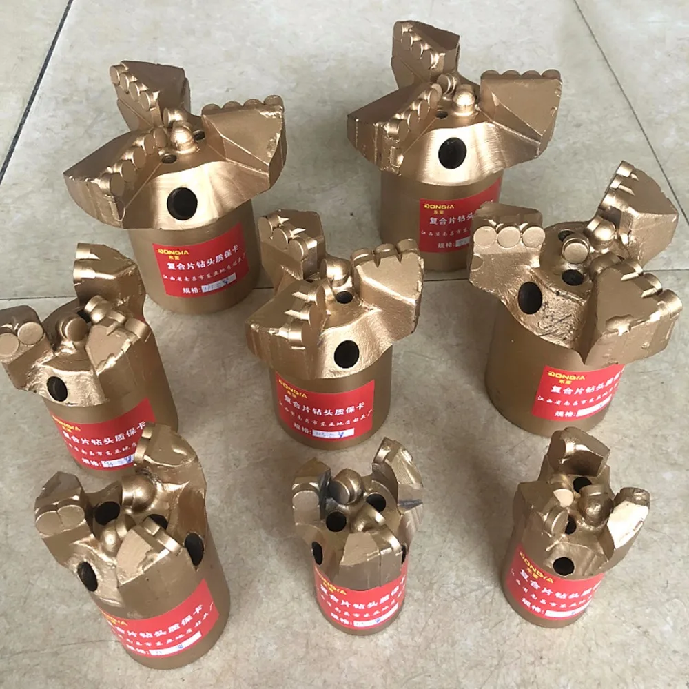 

1pc 3-wing non-core coreless scraper 3-wing composite sheet drill bit exploration Well Drilling PDC Drag Bit,Mining Drilling Bit