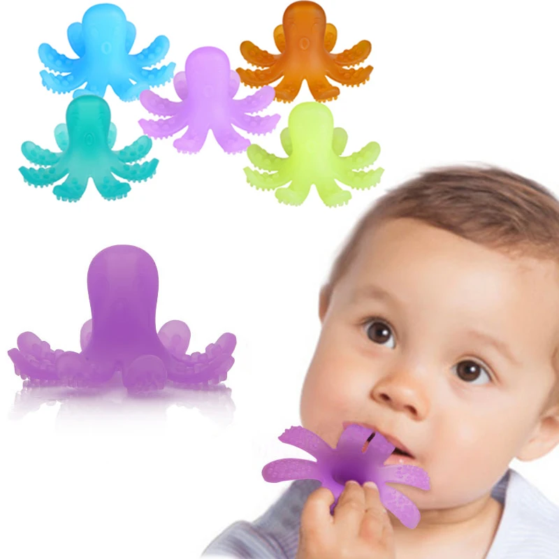 Baby Teether Octopus Shape Baby Pacifier For Infants Teeth Training