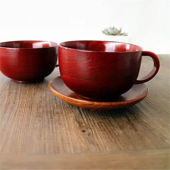 

creative design Primitive Handmade Coffee Wood Coffee Cupszakka handmade wooden cups Solid wood coffee cup tea drinkware