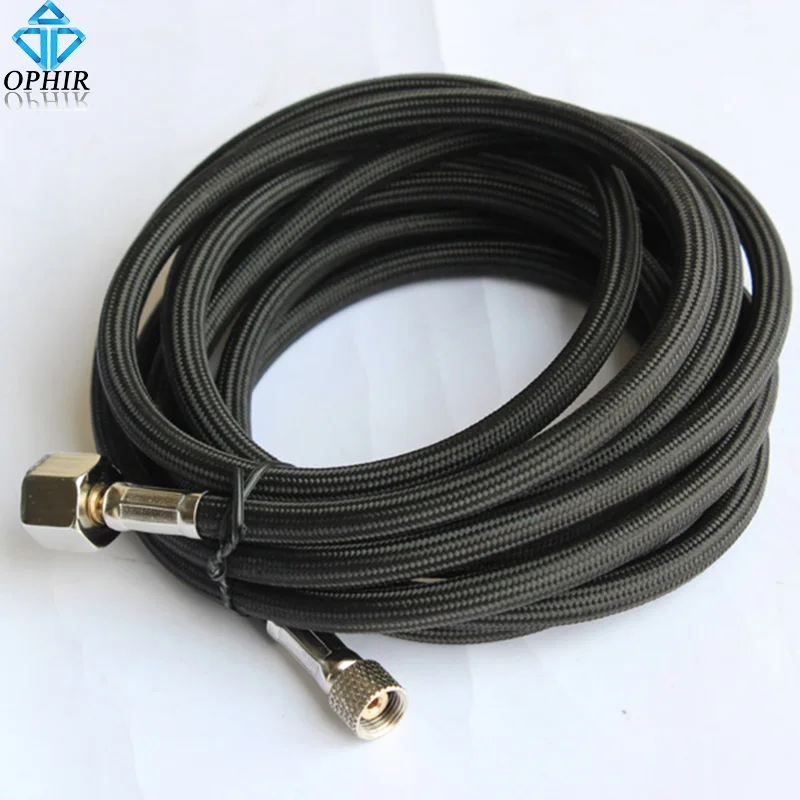 OPHIR 3 м 1/"& 1/8" USB кабель с нейлоновой оплеткой Аэрограф Воздушный шланг Airhose для всех Ивата и richpen Airbrushes_AC037