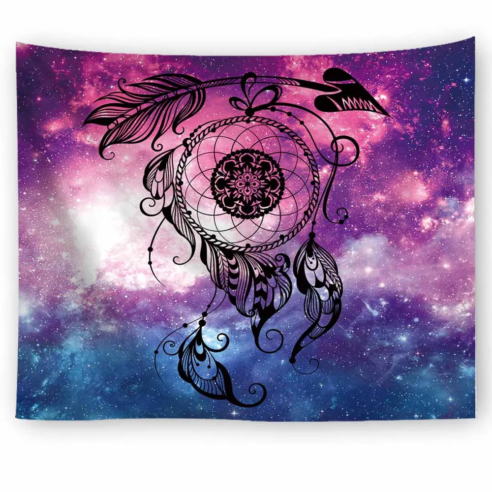 Psychedelic Galaxy гобелен с Луной Мандала слон настенный подвесной декоративное покрывало скатерти Печатный декор в общежитии хиппи гобелен - Цвет: Color 5